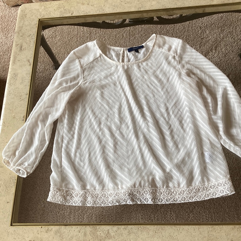 Crème blouse